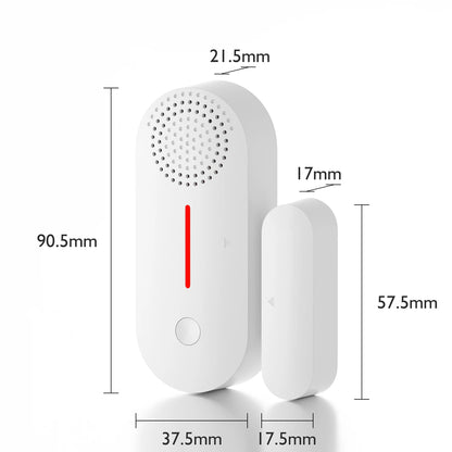 TAIBOAN Tuya Wifi Door Sensor Smart APP Window Sensor Alarm Detector Independent Magnetic Sensor Work with Alexa Google Home