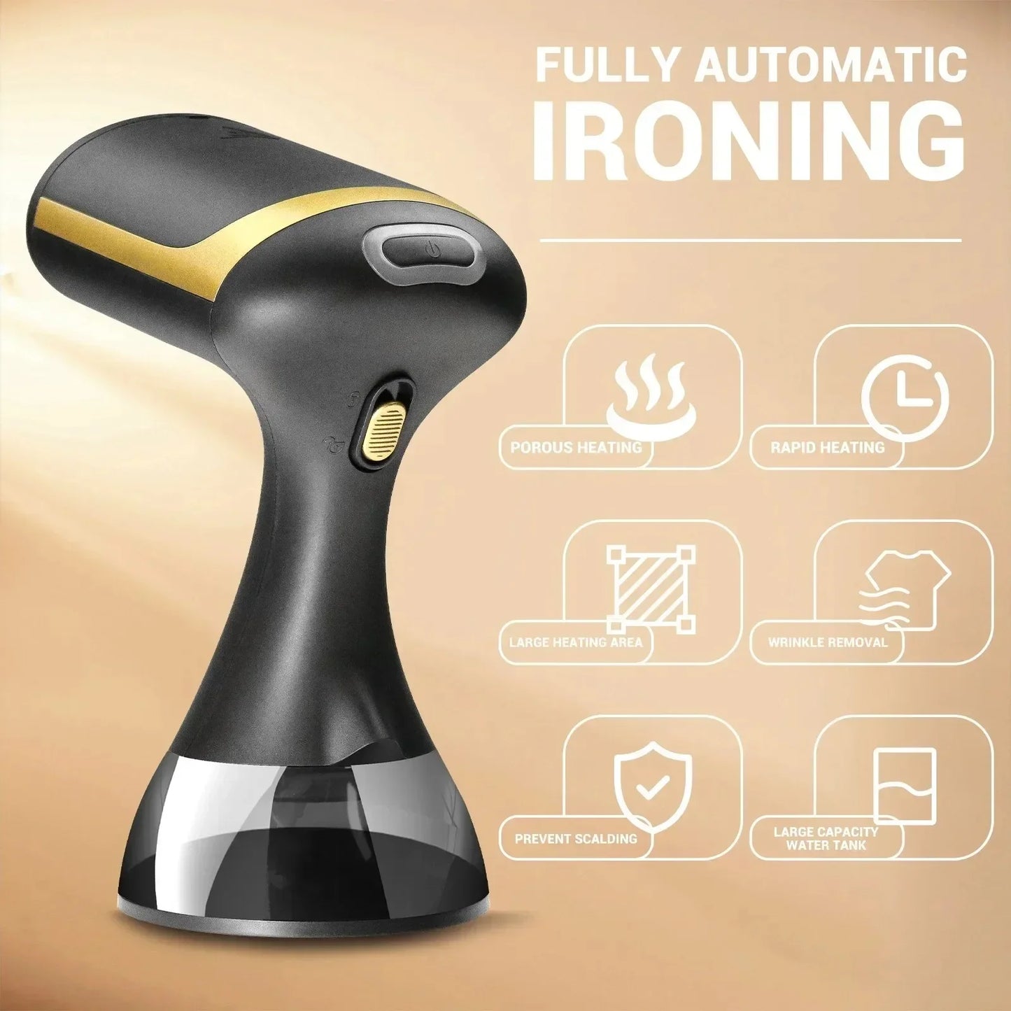 1500W Hand-Held Ironing Machine Fast Heat Small Portable Household 350Ml Steam Handheld Fabric Steamer for Home Travel EU 220V