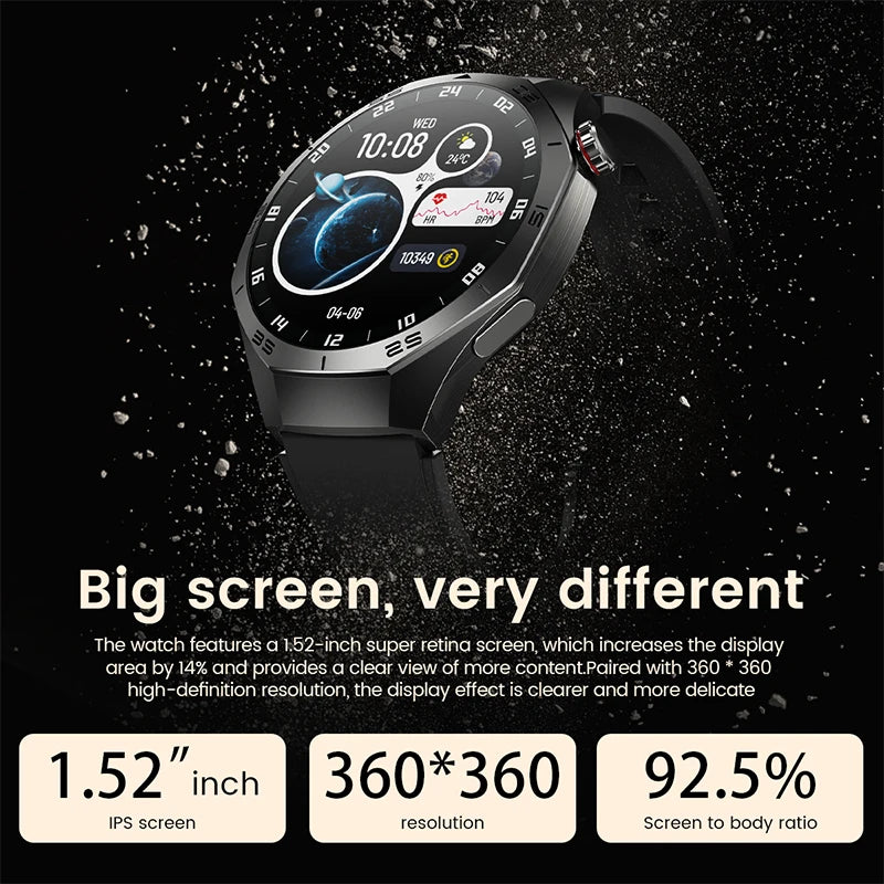 2025 New for Huawei GT5 Pro Smart Watch Men AMOLED Screen GPS Motion Trajectory Heart Rate Bluetooth Calls Smartwatch Waterproof