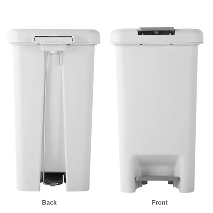10L 15L 20L Trash Can Garbage Bin Garbage Can with Press Top Lid Kitchen Pedal Trash Can Garbage Storage Box Kitchen Accessories