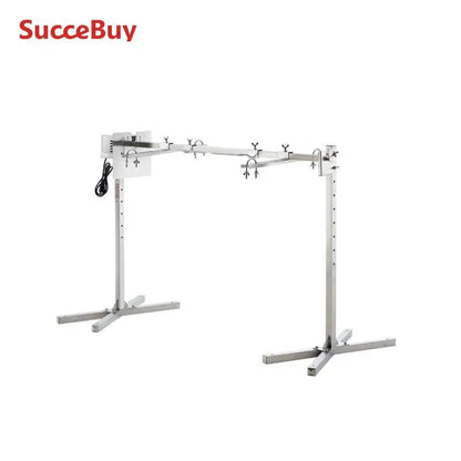 Succebuy Electric BBQ Rotisserie Grill Kit Automatic 42Wmotor Height Adjustable Universal Roaster Stand Spit Rod Withheat Shield