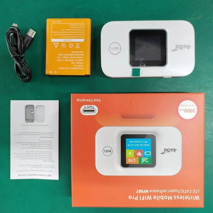4G LTE Portable Wifi Hotspot 3000Mah 150Mbps Wireless Internet Router with Sim Card Slot Modem Router for Home Office Car Travel