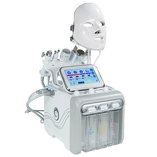 7 in 1 Water Oxygen Small Bubble Machine Professional Hydra Water Dermabrasion Beauty Instrument Facial Spa Skin Care Skin Clean