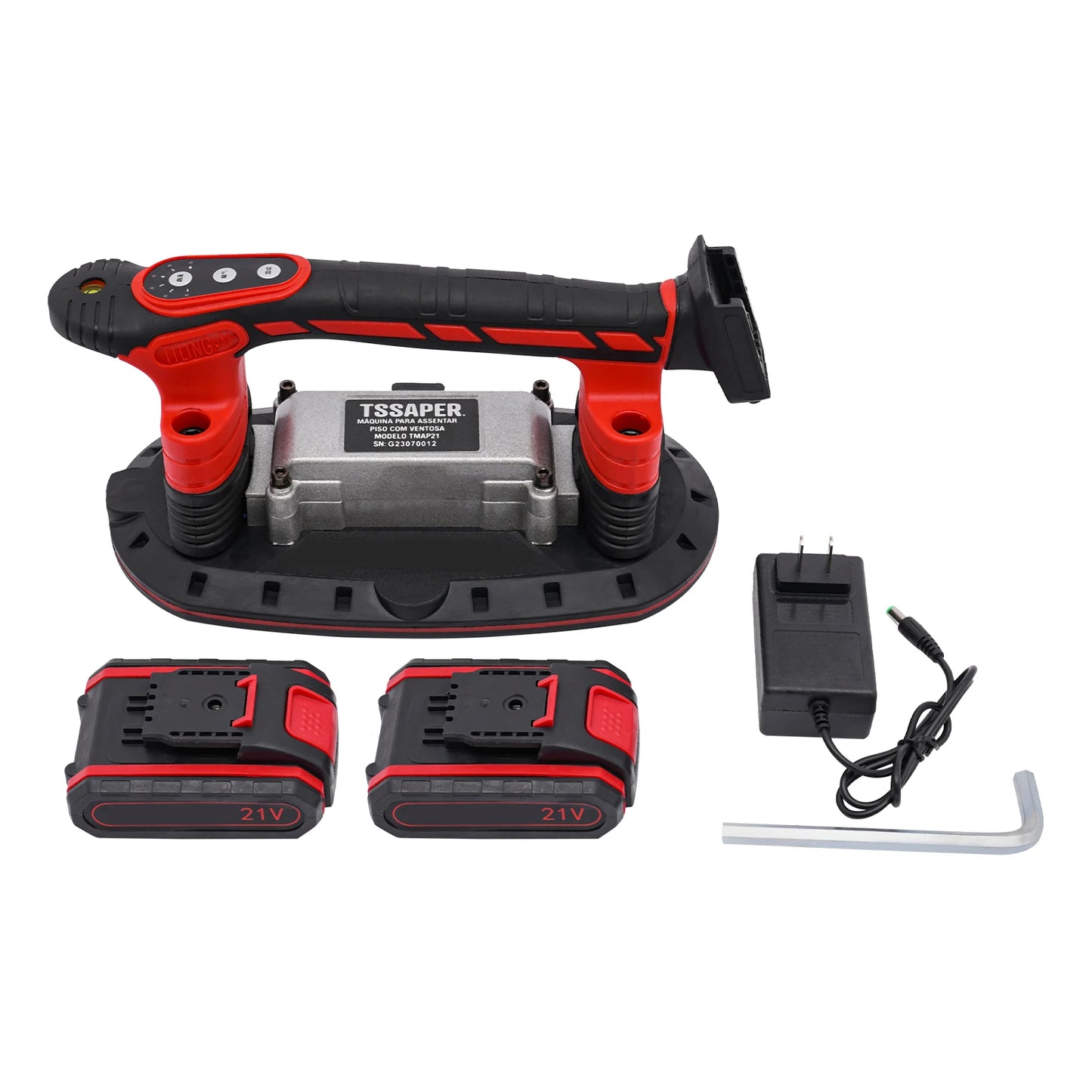 Tile Installation Tool Slip-Proof Vibration Machine One Suction Cup Vibrator Handheld Tiling Leveling Laying 6 Speeds