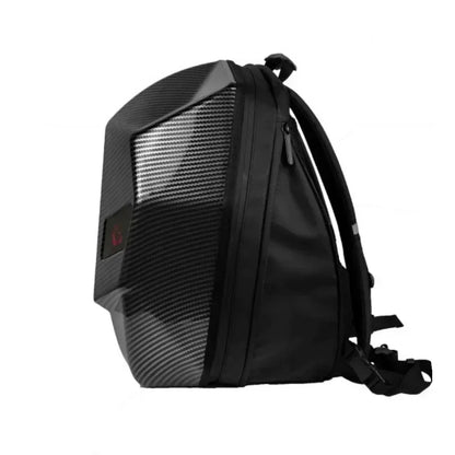 Night Rider Motorcycle LED Tail Bag – Helmet Storage Backpack w/ Bluetooth Display, Large Capacity