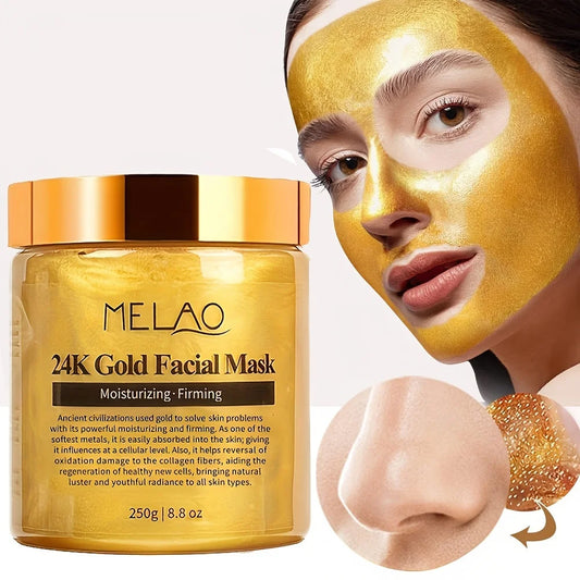 24K Gold Face Mask Beauty Facemask Skin Remove France Golden Collagen Facial Moisturizing Masks