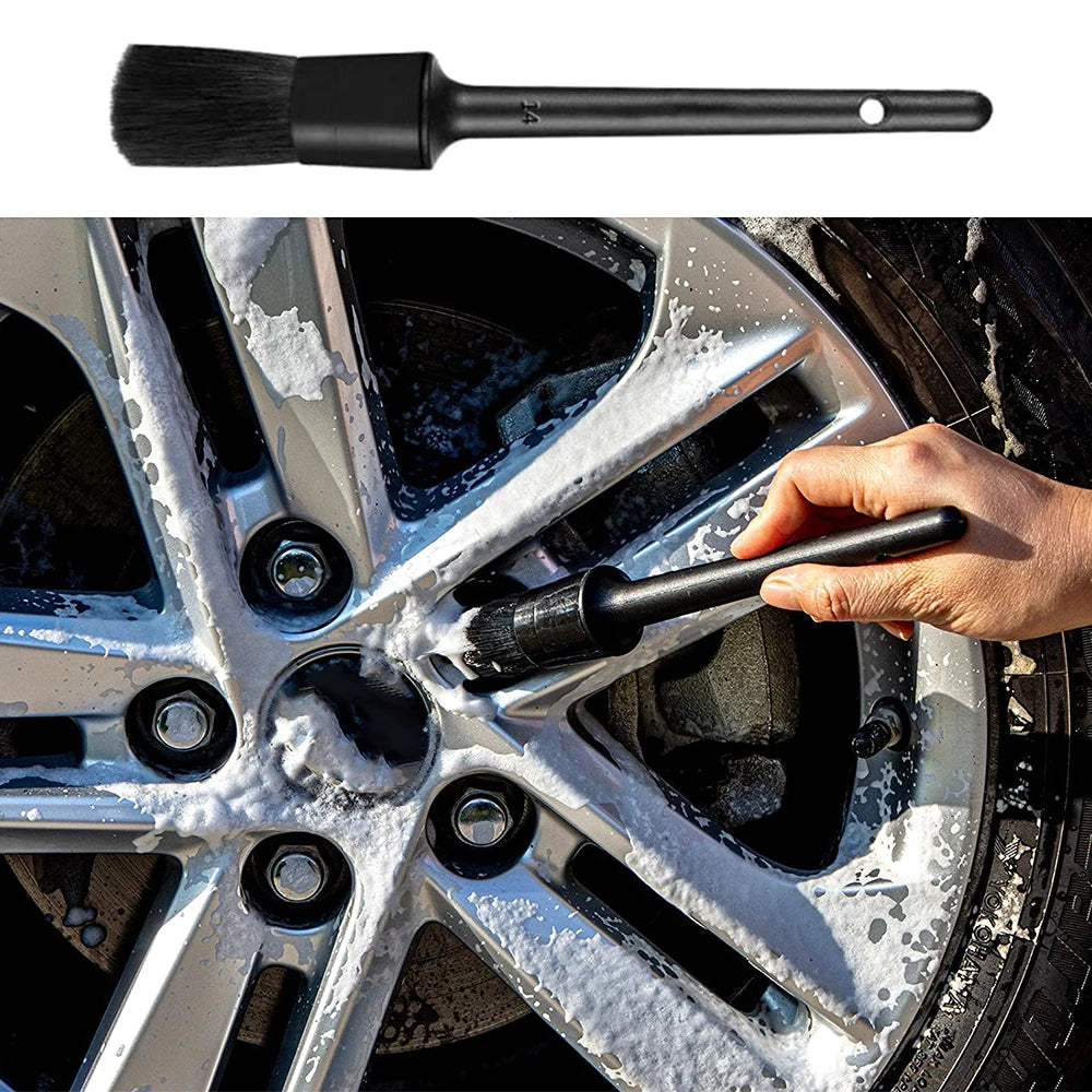 3/1Pcs Car Wash Wheel Brush Kit Flexible Car Detailing Brushes Non-Slip Easy to Cleaning Rims Spokes Wheel Barrel Car Accessorie