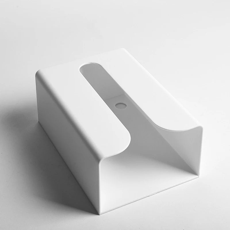 Kitchen Seamless Stickers Paper Box Wall Wall-Mounted Paper Towel Rack Simple Plastic Multi-Function Toilet Tissue Box