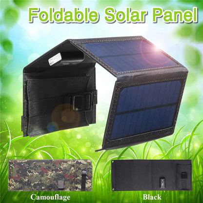 20W Foldable Solar Panel 5V USB Solar Cell Portable Waterproof Solar Panel Mobile Phone Battery Charger Outdoor Phone Power Bank