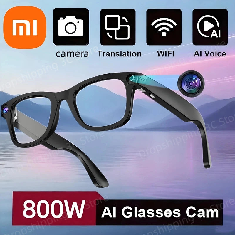 Xiaomi 800W Pixel Smart Glasses with Ai Camera for High-Definition Photography Video Recording Voice Calls and Translation New