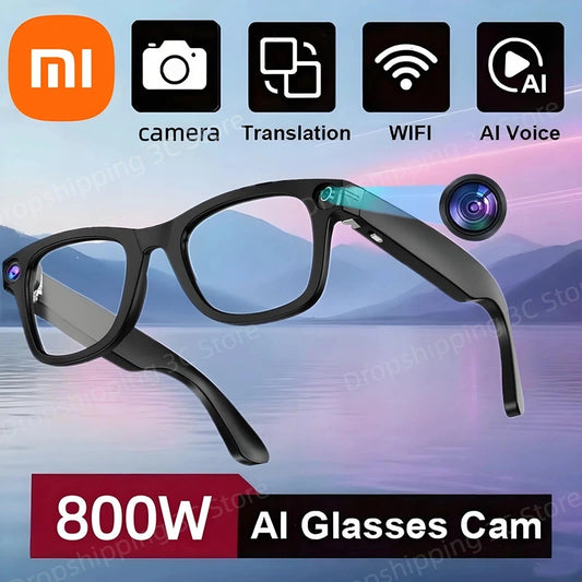 Xiaomi 800W Pixel Smart Glasses with Ai Camera for High-Definition Photography Video Recording Voice Calls and Translation New