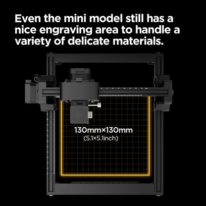 S1 6W Mini Laser Engraver Pre-Assembled Laser Engraving Printer Ultra-Light DIY Engraver Tool Logo CNC Machine