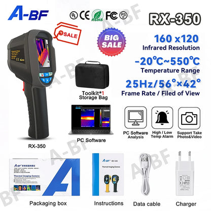 Infrared Thermal Imager RX-300 Industrial Floor Heating Detection ISR192*192 Pixel Enhancement Thermal Imaging Camera