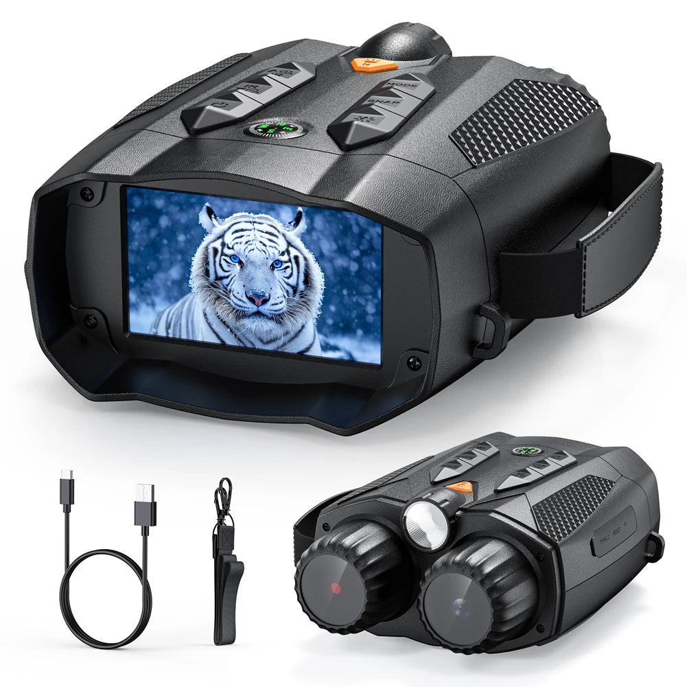 4K Night Vision Binoculars 800M Night Range Infrared Night Vision Telescope Camera 10X Digital Zoom Infrared Goggle for Hunting